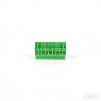 Connecteur de contrôle industriel vert à 10 broches P10, pas de 5,08 mm, mâle/femelle, à brancher sur circuit imprimé