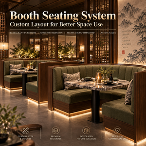 Solución interior llave en mano para restaurante chino, diseñada con cuidado, con cabinas, divisiones y muebles de exhibición para bistro de comida oriental. - Product Image 2