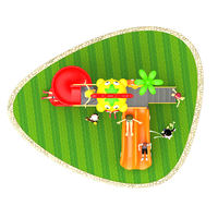 SageDelightRides Équipement de terrain de jeux extérieur OEM, ensemble de toboggan en spirale pour enfants, acier galvanisé, LLDPE, fabricant pour écoles et établissements préscolaires
