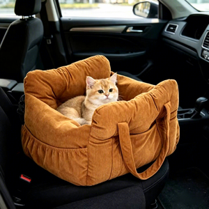Cage de transport pour animaux de compagnie, pour petits <span class=keywords><strong>chiens</strong></span> uniquement, siège auto pour petits <span class=keywords><strong>chiens</strong></span>, sécurisé pour les sorties, comparable à Bear, cage anti-salissure pour chien - Product Image 4