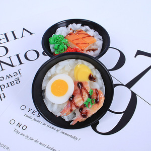 Porte-clés bibimbap coréen réaliste de grande taille, décoration de stand de marché nocturne, breloque de sac - Product Image 2