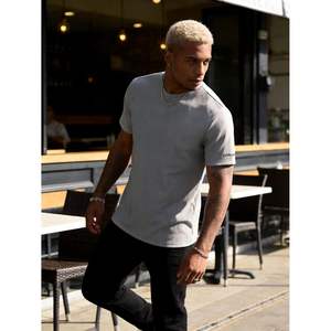 Camiseta Personalizada de Manga Corta para Hombre, Cuello Redondo, Algodón Transpirable - Product Image 3