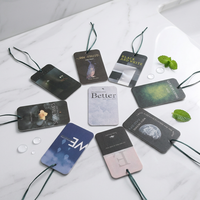 Diffuseur de parfum en papier personnalisé avec logo, carte parfumée pour voiture, impression personnalisée, cadeau promotionnel