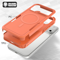 Coque de téléphone magnétique antichoc avec protection d'écran surélevée pour iPhone 17 18 Pro Max, armure de protection à cadre surélevé OEM ODM