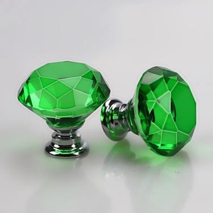 Dresser <strong>Knobs</strong> Silver <strong>Diamond</strong> Drawer <strong>Knobs</strong> Pulls Crystal Clear Glass High Quality 30mm Dining Room Kitchen <strong>Cabinets</strong> Modern 0.03kg - Product Image 4