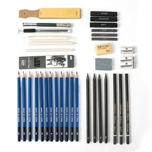 Set di strumenti di matita per <span class=keywords><strong>disegno</strong></span> professionale 40 pezzi personalizzati in <span class=keywords><strong>fabbrica</strong></span> Set di schizzi a matita in legno a carboncino per disegnare - Product Image 3