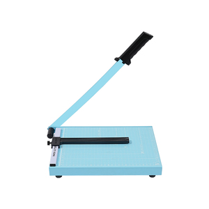Conception d'empilement de <span class=keywords><strong>tondeuse</strong></span> à papier de coupe standard <span class=keywords><strong>manuelle</strong></span> en acier bleu Offre Spéciale de 300mm - Product Image 1