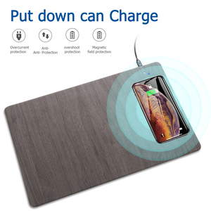 Veloce <span class=keywords><strong>2</strong></span> in 1 Senza Fili MousePad del Caricatore per il iPhone X iPhone 9 8/8 9Plus Samsung Nota 8/S9 - Product Image 4