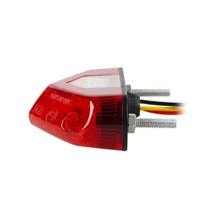 Motorcycle Taillight With License Plate Light LED Lights For Motorcycles Waterproof