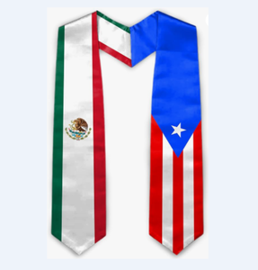 Puerto Rico dominican cờ lấy trộm lớp 2025 hỗn hợp quốc gia cờ tốt nghiệp Sash unisex dành cho người lớn Quà Tặng 72 "dài - Product Image 5