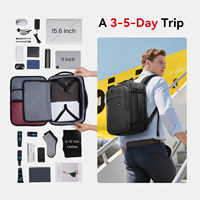 Mochila para Portátil Lista para Enviar, Logotipo Personalizado, MOQ Bajo de 20 Piezas, Material Reciclado, con Cremallera con Cierre y Bolsillo de Seguridad Oculto