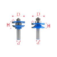 Fraise à rainurer et à profiler en carbure monobloc pour routeur CNC, en acier à faible teneur en carbone, 12 mm, 45 HRC, ODM OEM