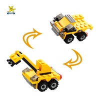 STARMERRY Ensemble de blocs de construction éducatifs en ABS écologiques sur le thème du transport, personnalisé, 8 pièces, conforme ASTM