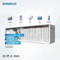 Système de stockage d'énergie industriel Voltanest 1MWh 2MWh 5MWh en conteneur BESS, batterie LiFePO4, stockage d'énergie OEM ODM, commande en gros EPC