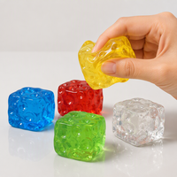 Bâtonnets de caoutchouc semi-transparents DIY en forme de fromage, souples et modelables, qui collent aux doigts, à faible rebond, anti-stress, cadeau, boîte surprise