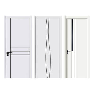 B1052 Porta per Camera da Letto in Legno Massello di Quercia e Noce, Design Classico Europeo Vittoriano, per Hotel, Soggiorno e Villa con Isolamento Acustico - Product Image 3