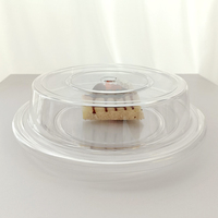 Assiette de table incassable en polycarbonate, transparente, blanche, en plastique, pour restaurant