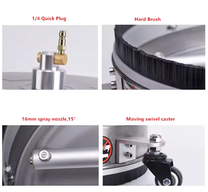 4000 PSI 15 inch bề mặt sạch hơn máy giặt áp lực với 3 bánh xe máy giặt Điện tập tin đính kèm với 2 mở rộng Cây Đũa Phép 2 vòi phun - Product Image 3