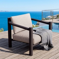 Anpassbares Modernes Aluminium-Outdoor-Sofa-Set - Luxuriöses Design für Hotel- und Innenhofnutzung