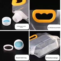 Pochette souple transparente en nylon composite avec bec verseur, sac stand-up de qualité alimentaire, fabriqué au Hebei, pour le stockage d'huile d'olive, de lait, sac portable pour bière, offre spéciale