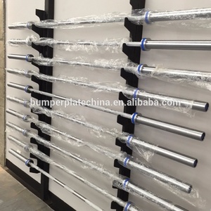 Barra de mancuernas de gimnasio cromado, profesional, <span class=keywords><strong>ocho</strong></span> rodamientos - Product Image 6