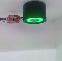 Spot encastré intelligent DC24V 12W anti-éblouissement SMD RGB+CCT RGBW pour Loxone Tree KNX Dali PWM Zigbee Tuya Wifi, noir, pour plafond