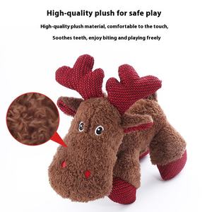 Noel Elk peluş oyuncak ç<span class=keywords><strong>i</strong></span>ğneme ve diş çıkarma <span class=keywords><strong>i</strong></span>çin uygun köpekler ile oynamak <span class=keywords><strong>i</strong></span>çin uygun tarafından kolayca ısırılmış değil - Product Image 2