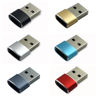 Adaptateur USB-C USB-A (lot de 3) en alliage de zinc pour charge rapide et transfert de données pour MacBook/iPad/Air/S23/S24/Tablettes/-100% OEM
