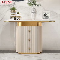 Console de style designer U-Best, table de luxe minimaliste, meuble d'entrée pour salon, couloir, villa