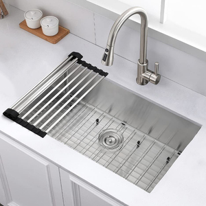 Lavandini da cucina con ciotola singola fatta a mano in acciaio inossidabile 304 - Product Image 5