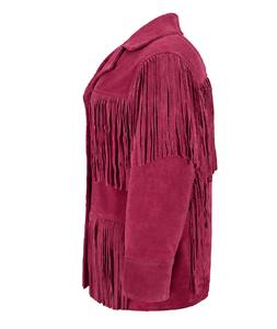 Veste à capuche pour femme en cuir Nappa doux fuchsia 100% véritable, design personnalisé, fermeture éclair YKK, marque privée OEM/ODM, streetwear - Product Image 3