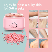 Kit professionnel d'épilation à la cire dure avec chauffe-cire électrique pour salon, spa, corps, visage, bikini