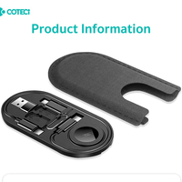 COTECi – Ensemble de câbles de données et porte-cartes multi-interfaces grande capacité, format compact, pour usage quotidien au bureau