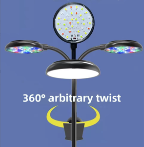 360 Degree Rotatable LED <strong>Aquarium</strong> Light Clip-on Fish Tank Lamp Simulated <strong>Sunlight</strong> Dimmable 3 Modes for Nano Tank - Product Image 3