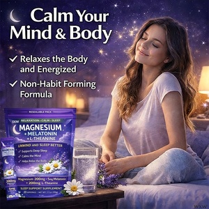 Suplemento Avanzado <span class=keywords><strong>para</strong></span> el Cuidado de la Salud, <span class=keywords><strong>Magnesio</strong></span>, Melatonina, L-Teanina <span class=keywords><strong>en</strong></span> <span class=keywords><strong>Polvo</strong></span>, Alivia la Tensión Nerviosa y la Fatiga Diaria - Product Image 5
