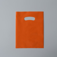 Sac cadeau découpé avec poignée, impression personnalisée, poignée ovale, plusieurs spécifications, sac de transport coloré en LDPE, design varié