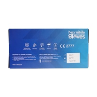 Gants d'examen en nitrile sans poudre bleu violet personnalisés 100 PCS/boîte Gants de sécurité jetables non en latex pour la vente en gros