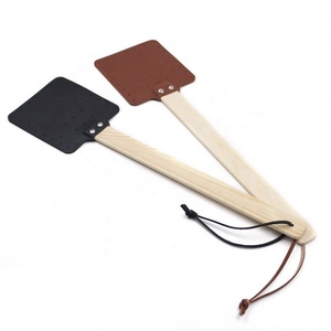 ไม้ตีแมลงวันหนังแข็งแรง17นิ้วพร้อมไม้สวาทแบบธรรมดาที่ควบคุมศัตรูพืชในร่มกลางแจ้งแบบชนบทพร้อมที่จับไม้ - Product Image 5