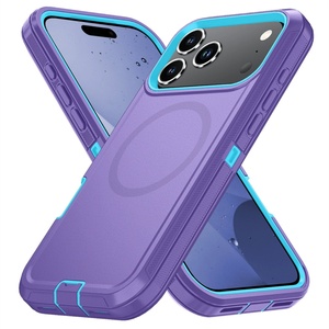 Funda Magnética 3 en 1 a Prueba de Golpes para iPhone 17 Air Defender, Funda Deportiva Resistente y Colorida a Prueba de Polvo, Anti-Caídas y Anti-Rayones, TPU+PC - Product Image 3