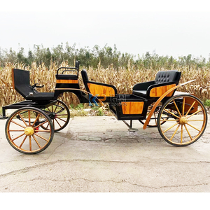 Calèche 4 places à double rangée de style européen ancien Fabricant de calèches à chevaux Dernière calèche touristique à vendre - Product Image 6