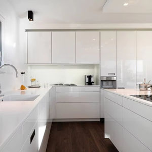 ZHIHUA تصنيع مخصصة مزدوجة من جانب خزائن مطبخ مطلية بالورنيش - Product Image 1