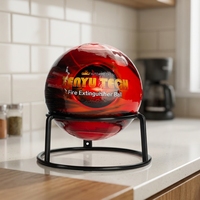 Extincteur à boule de feu en acier certifié 4,0 kg, type poudre sèche ABC, extincteur à mousse en plastique jetable, boîtes d'extincteurs