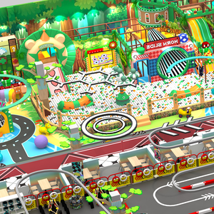 Centre de jeux d'aventure pour enfants, aire de jeux intérieure, équipement de jeu interactif, thème forêt, grande taille, commercial, conception gratuite - Product Image 3