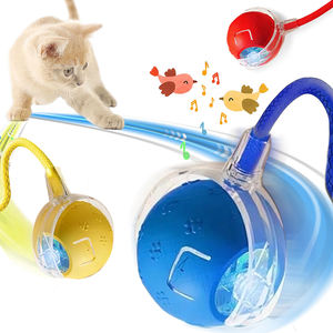 2025 sıcak yeni kuş ses hareket aktive kedi oyuncaklar elektrikli akıllı kendini haddeleme kedi topu otomatik hareketli interaktif kedi oyuncaklar top - Product Image 1