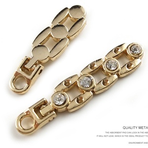 5 #   Tirette de fermeture éclair à verrouillage automatique en diamant pour fermetures éclair en plastique, logo personnalisé, couleur personnalisée, en alliage de zinc métallique sans nickel - Product Image 6