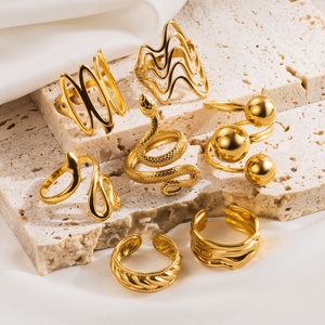 Stainless Steel <b>Gold</b> Plated <b>Rings</b> Animal Fashion Jewelry <b>Ring</b> Retro Personality <b>Gold</b> <b>Snake</b> Finger <b>Ring</b> Filled Jewelry - Product Image 6