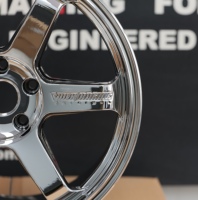 Velg Tempa Maining Forged Chrome Te37 Ultra Saga SL 6061-T6 dari Paduan Aluminium