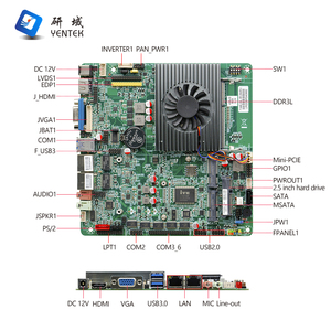 Carte mère OEM ODM avec processeur I3 I5 4ème génération DDR3 MSATA HD VGA LVDS 2 LAN 6 COM Carte mère industrielle Mini ITX - Product Image 3
