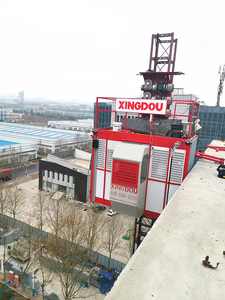 Vật Liệu xây dựng <span class=keywords><strong>Hoist</strong></span> Thang Máy Thang Máy với Giá Đỡ và Bánh Răng Nâng Lên - Product Image 5