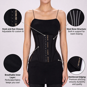 Fajas Colombianas <span class=keywords><strong>de</strong></span> Látex, <span class=keywords><strong>Faja</strong></span> Reductora <span class=keywords><strong>de</strong></span> Cintura con 11 Varillas <span class=keywords><strong>de</strong></span> Acero, Moldeador <span class=keywords><strong>de</strong></span> Abdomen para Mujer, Cincher Moldeador <span class=keywords><strong>de</strong></span> Figura <span class=keywords><strong>de</strong></span> <span class=keywords><strong>Reloj</strong></span> <span class=keywords><strong>de</strong></span> <span class=keywords><strong>Arena</strong></span> (116 Caracteres) - Product Image 4